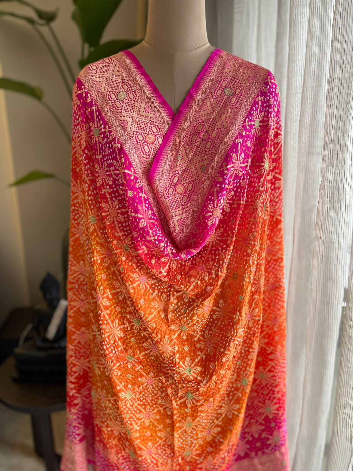 Janvi - The Holy River Ganga Meenakari Dupatta