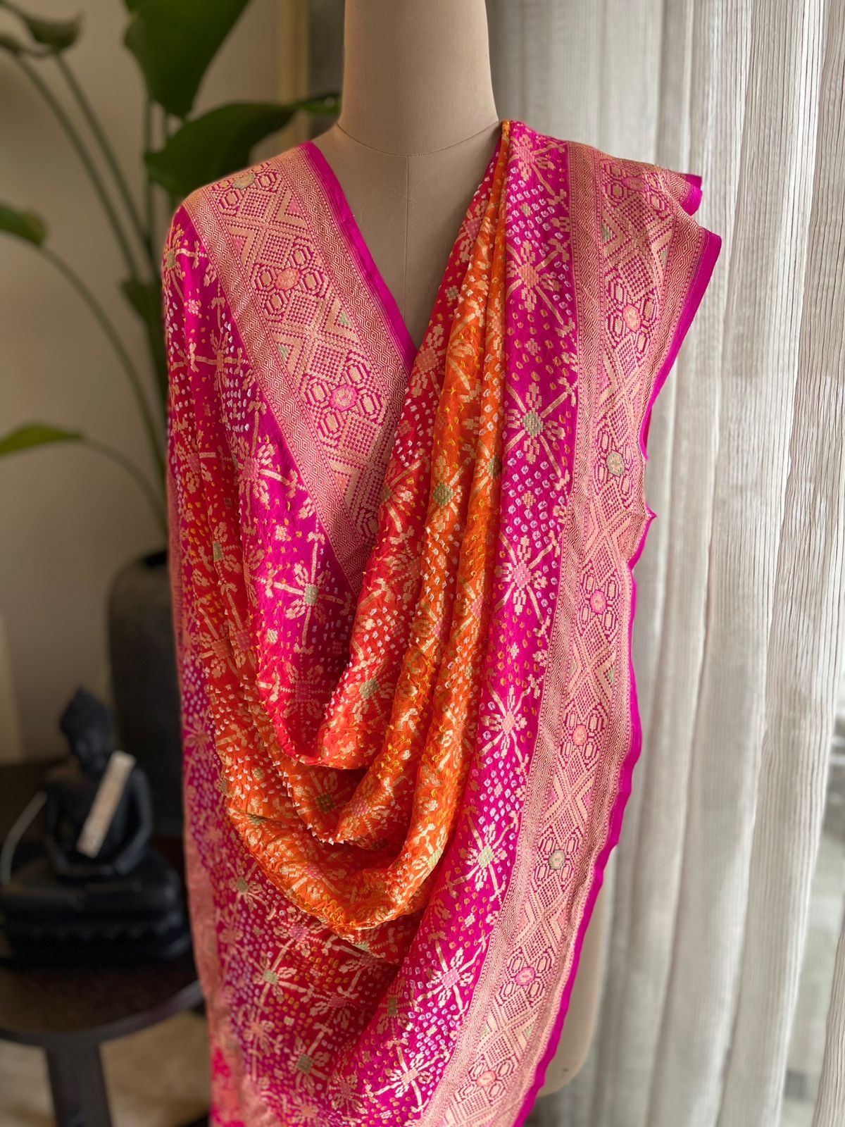 Janvi - The Holy River Ganga Meenakari Dupatta