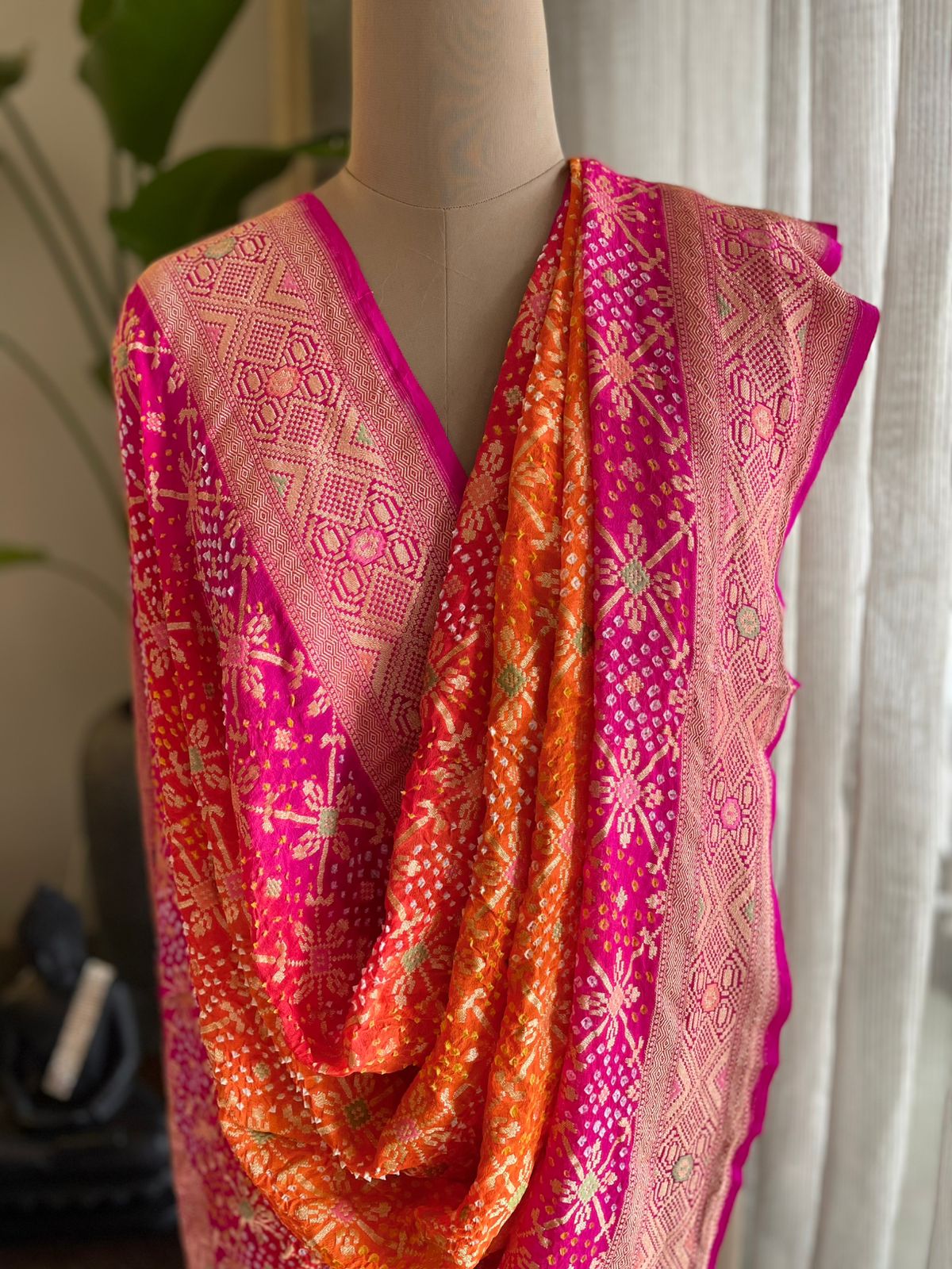 Janvi - The Holy River Ganga Meenakari Dupatta