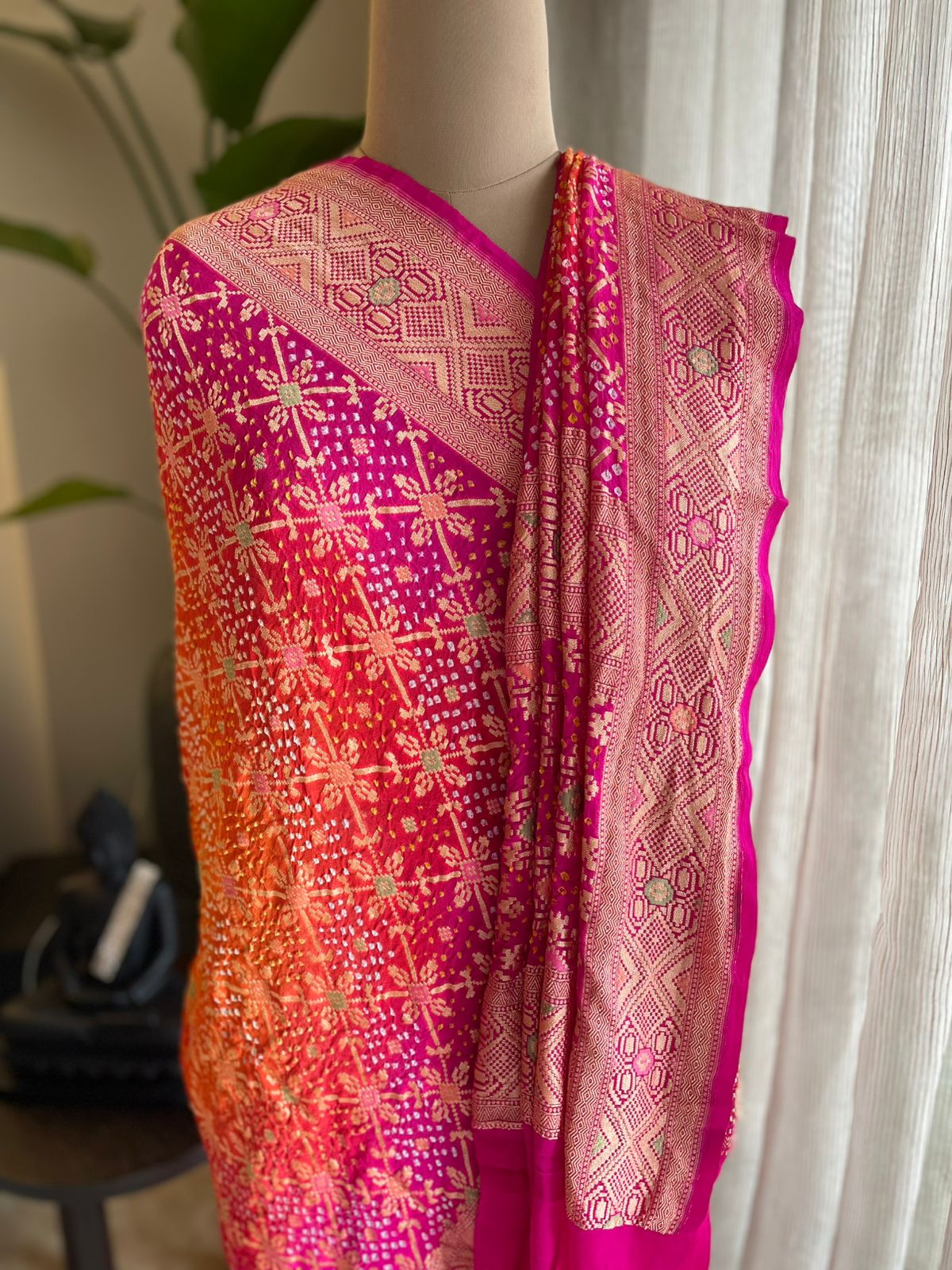 Janvi - The Holy River Ganga Meenakari Dupatta