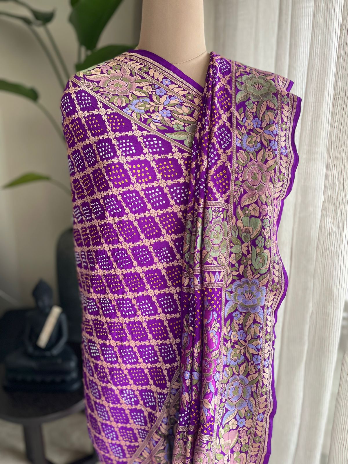 Paheli - The Mystic Creation Meenakari Motif Dupatta