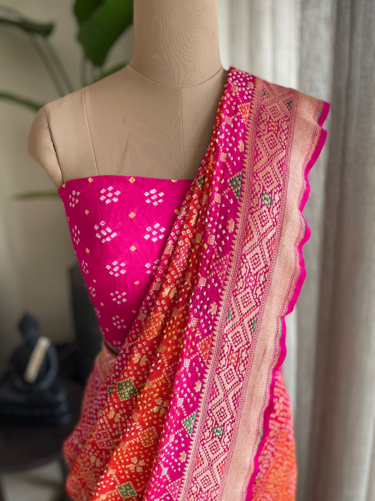 Avika - Bright as Sun Meenakari Saree