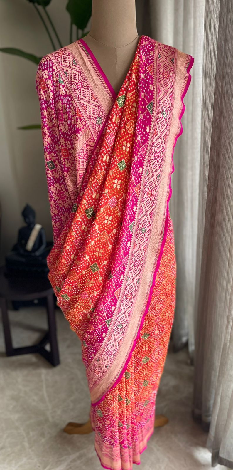 Avika - Bright as Sun Meenakari Saree