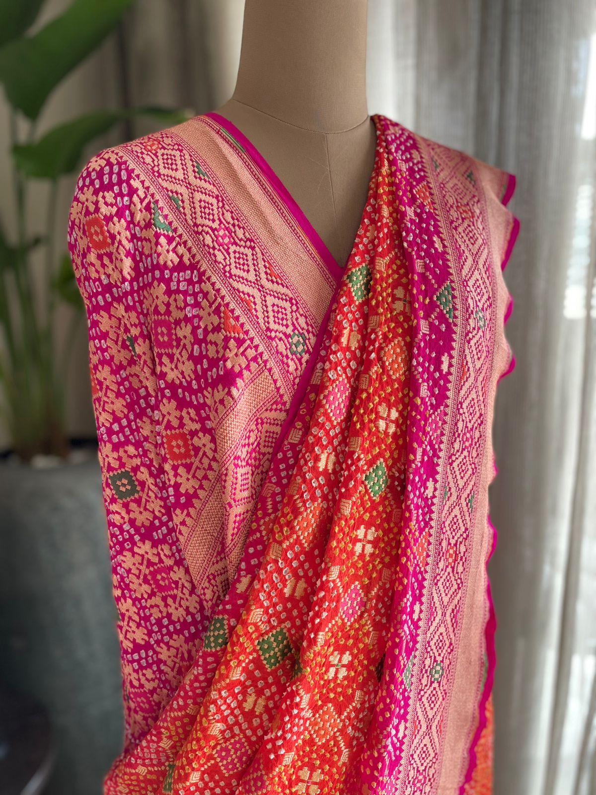 Avika - Bright as Sun Meenakari Saree
