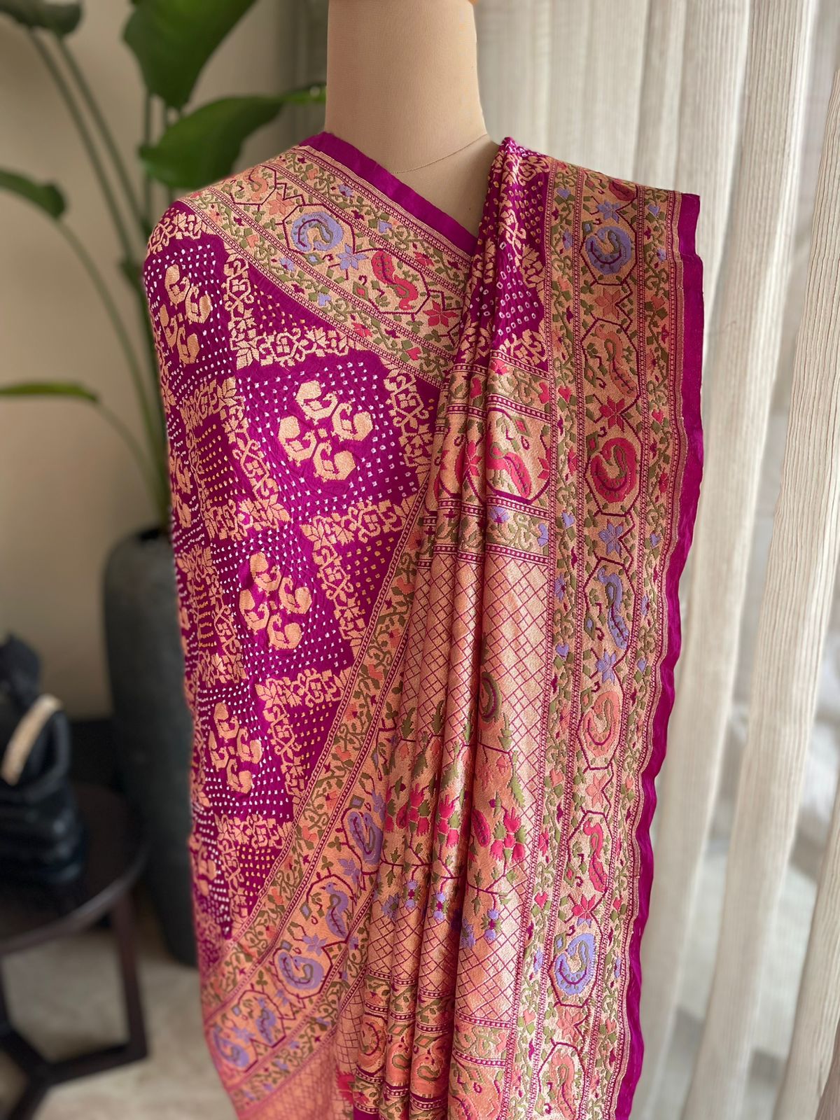 Astha - Devotional Faith Meenakari Motif Dupatta