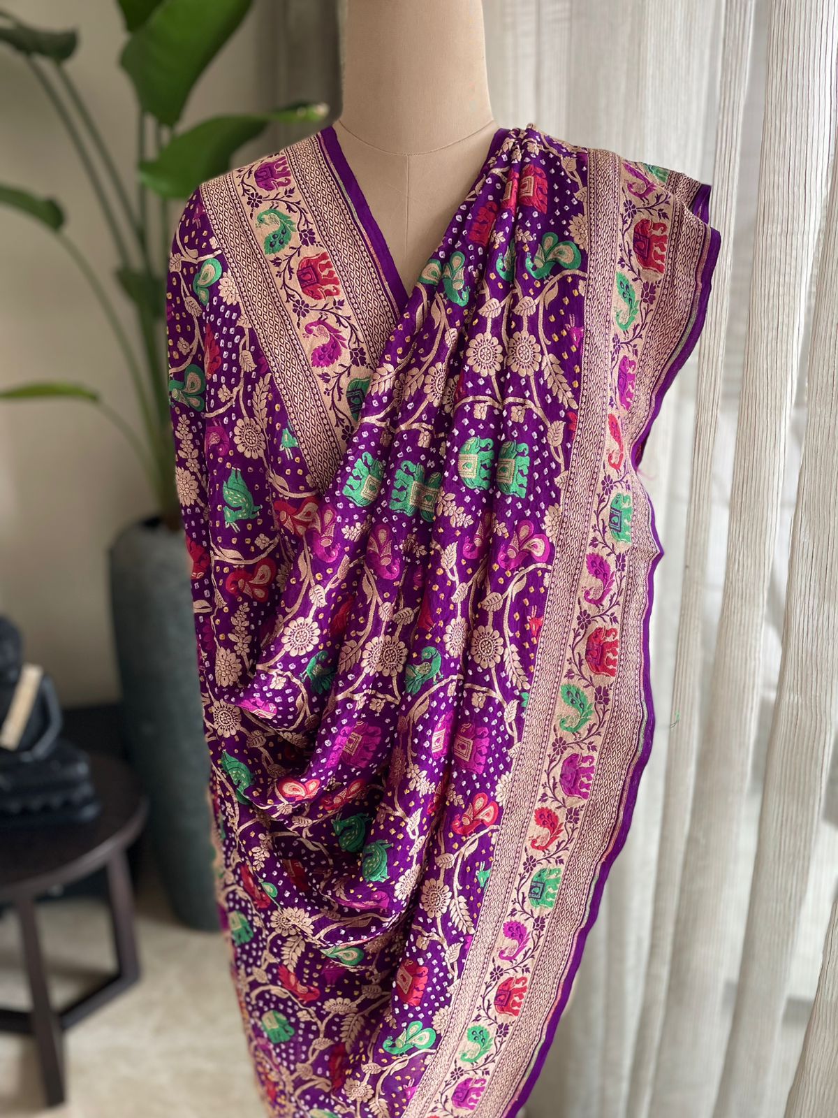 Ayanti - Fortunate One Meenakari Motif Dupatta