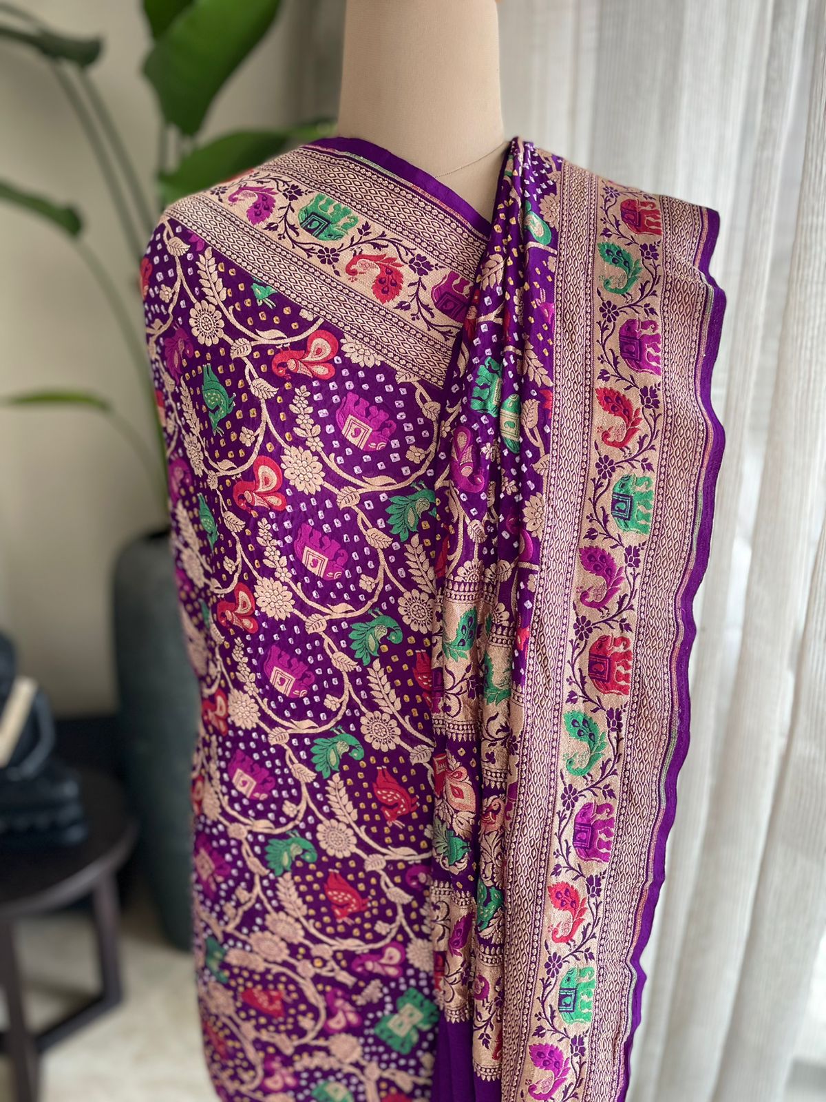 Ayanti - Fortunate One Meenakari Motif Dupatta