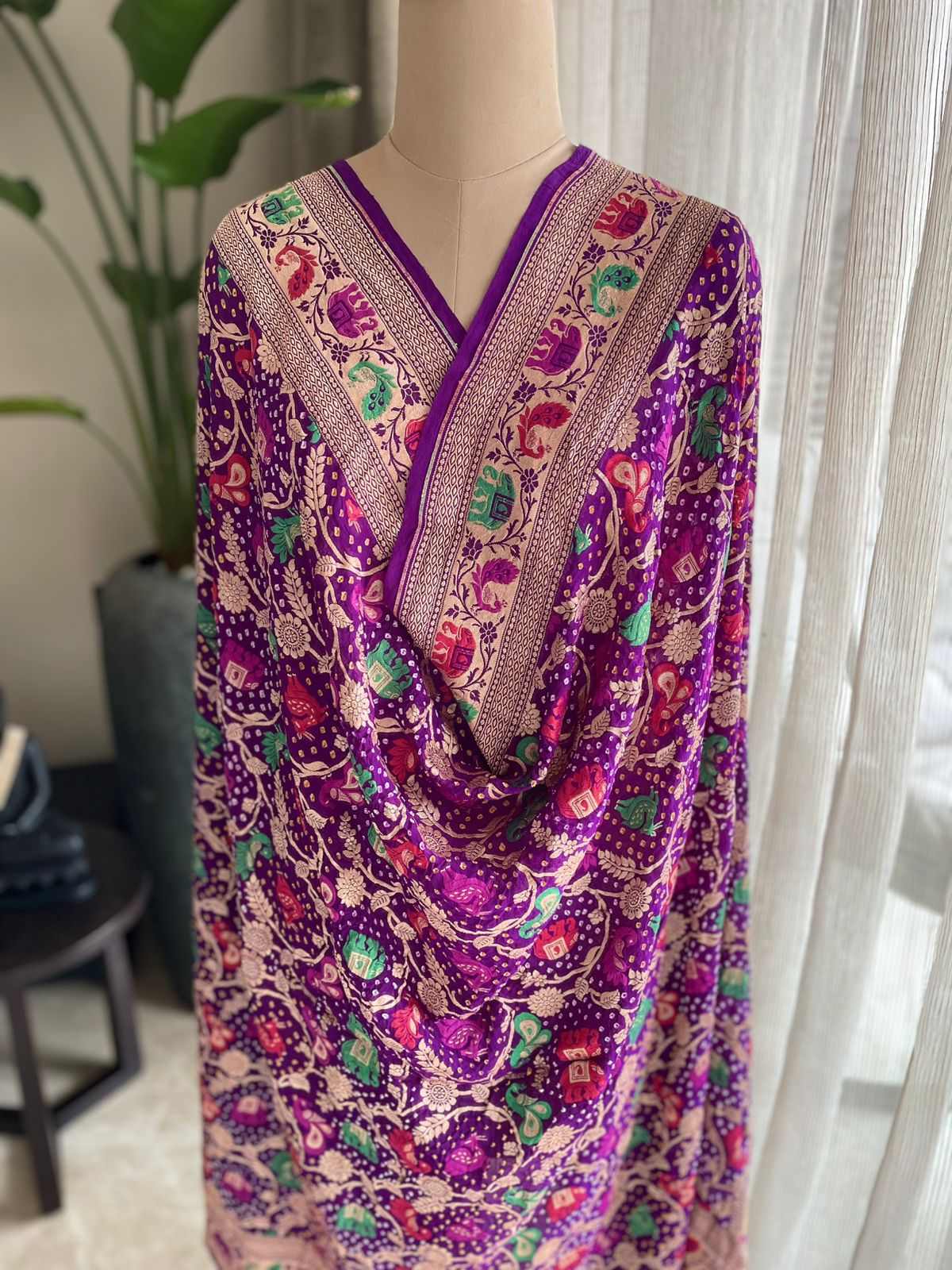 Ayanti - Fortunate One Meenakari Motif Dupatta