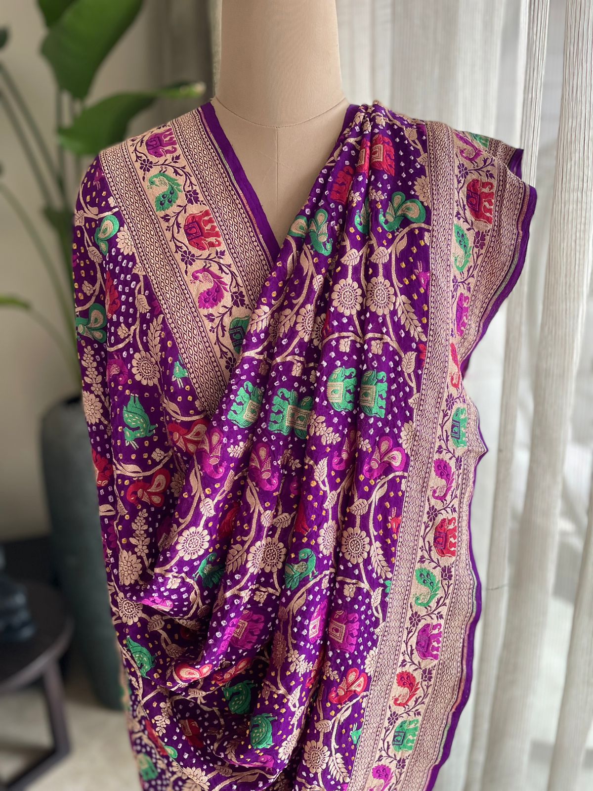 Ayanti - Fortunate One Meenakari Motif Dupatta