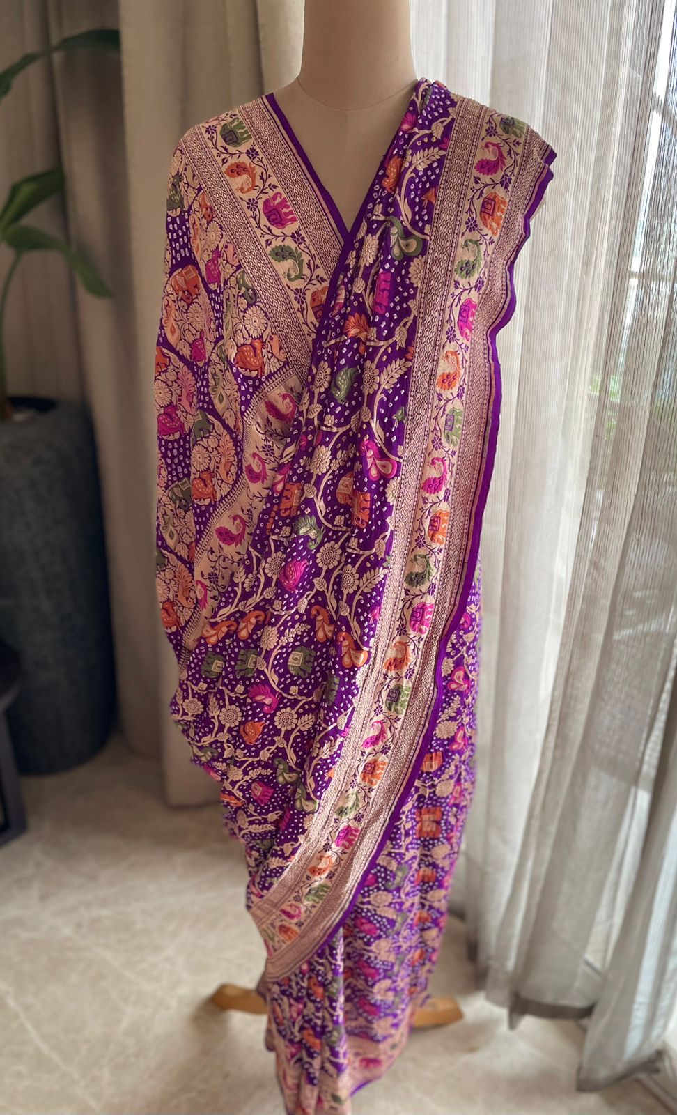 Asmita - Glories/Identity Meenakari Motif Saree
