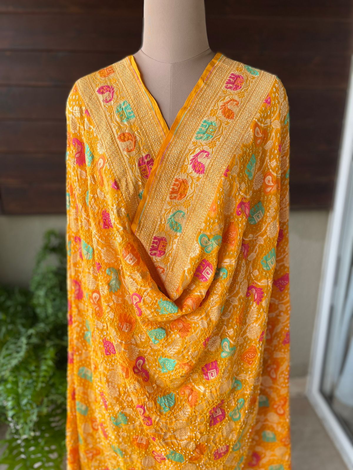 Isha - The Protector Meenakari Motif Dupatta
