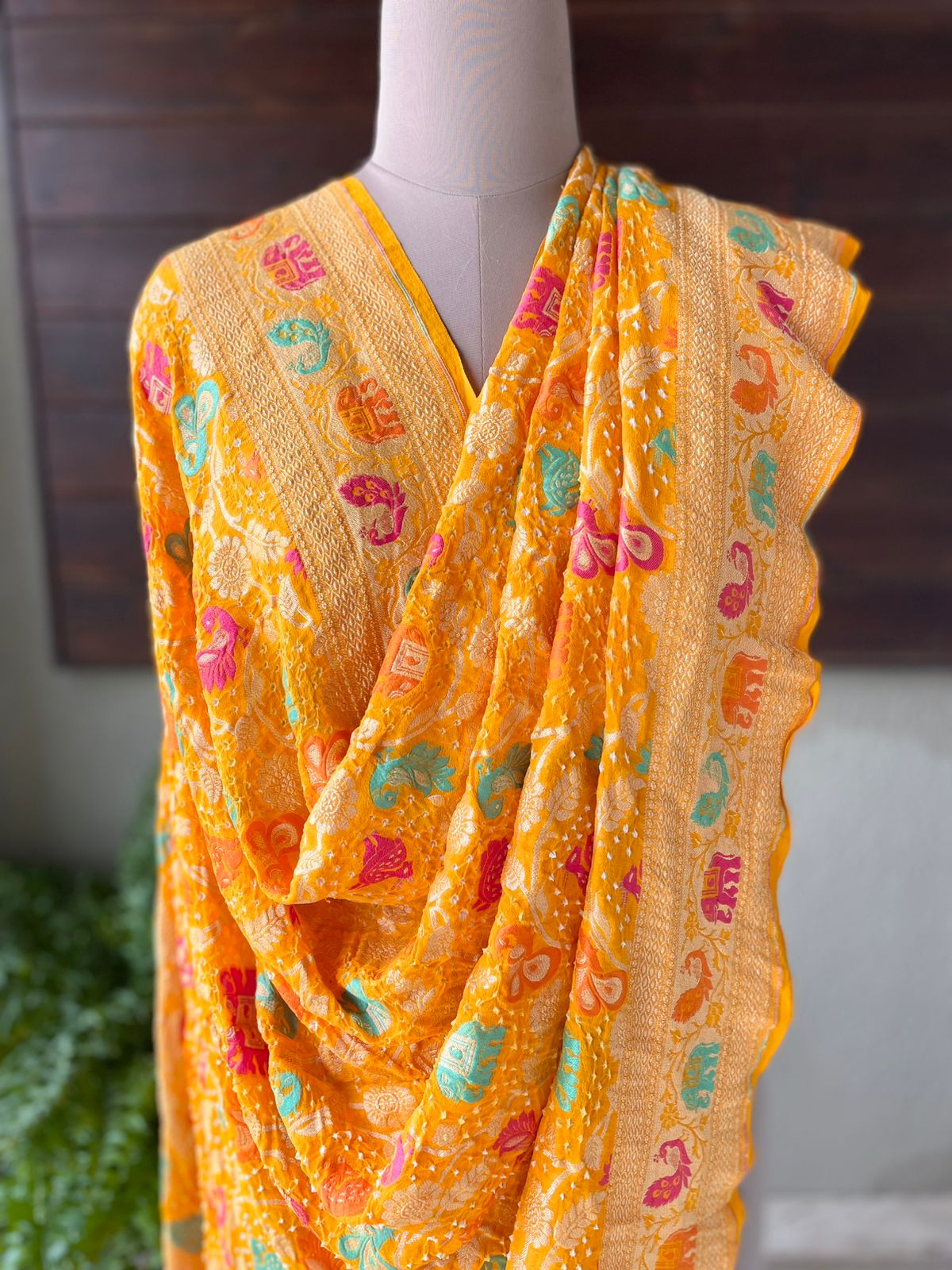 Isha - The Protector Meenakari Motif Dupatta