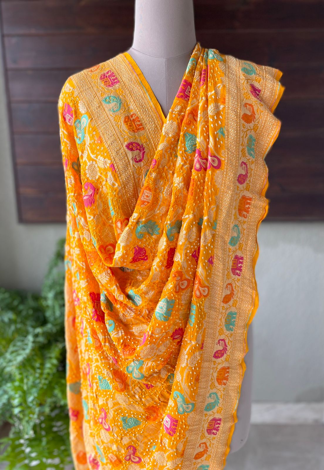 Isha - The Protector Meenakari Motif Dupatta