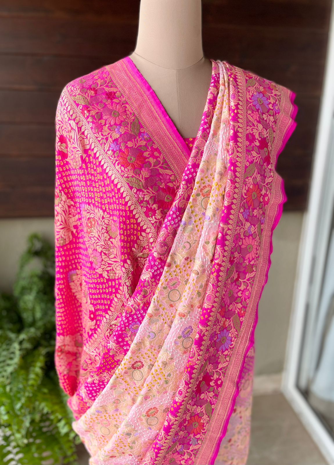 Vandana - Prayers Meenakari Motif Saree