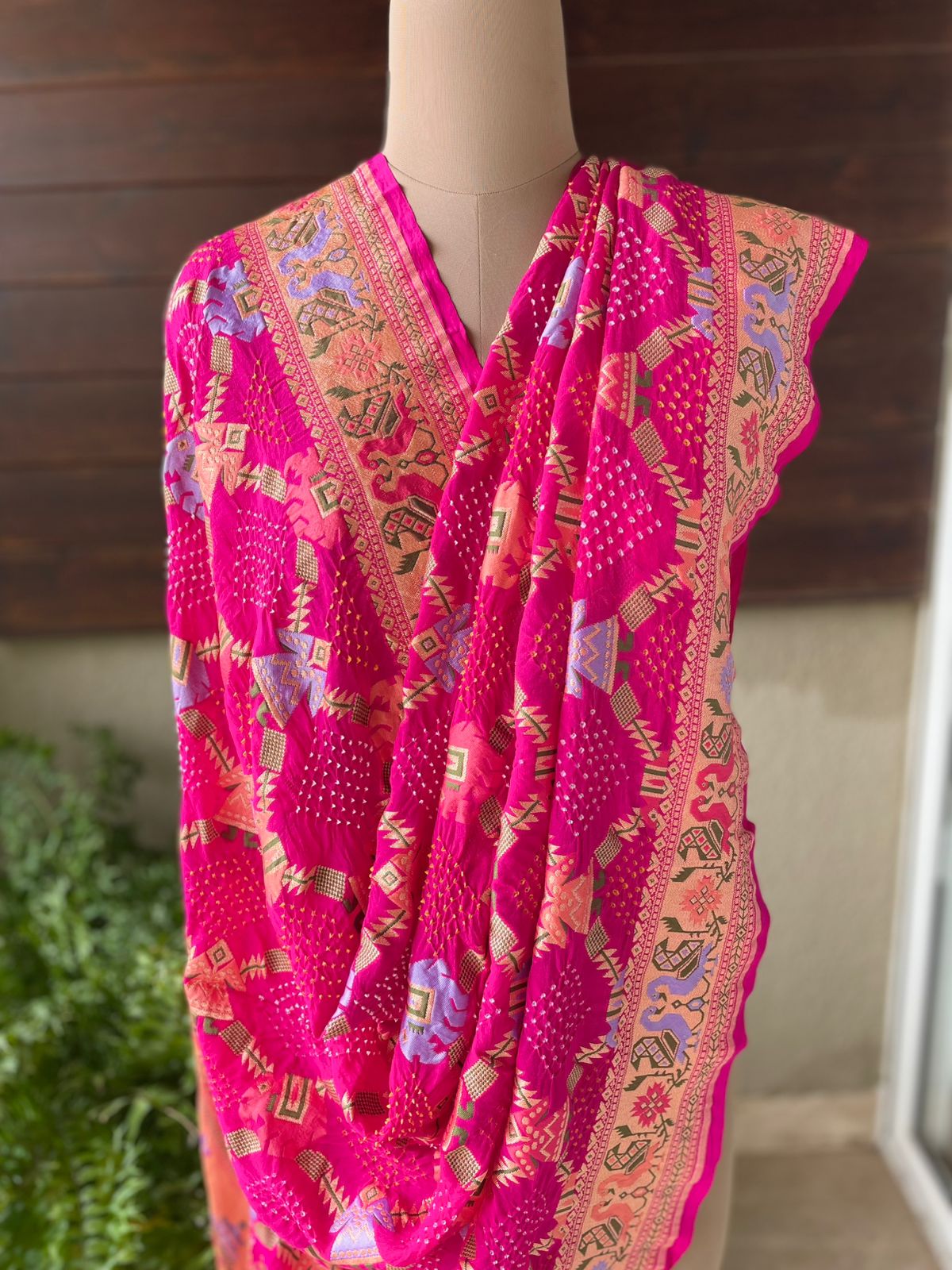 Paheli - The Mystic Creation Meenakari Motif Dupatta