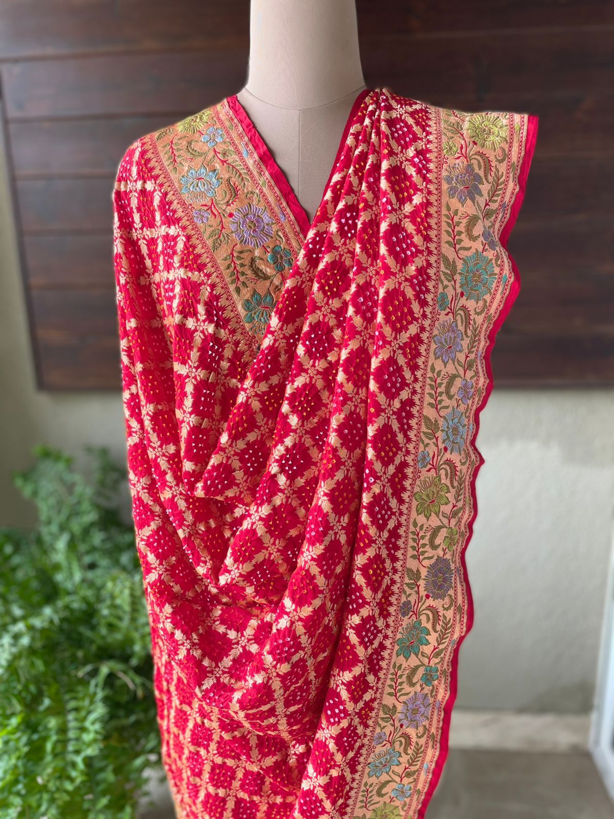 Adrika - Celestial Meenakari Motif Dupatta