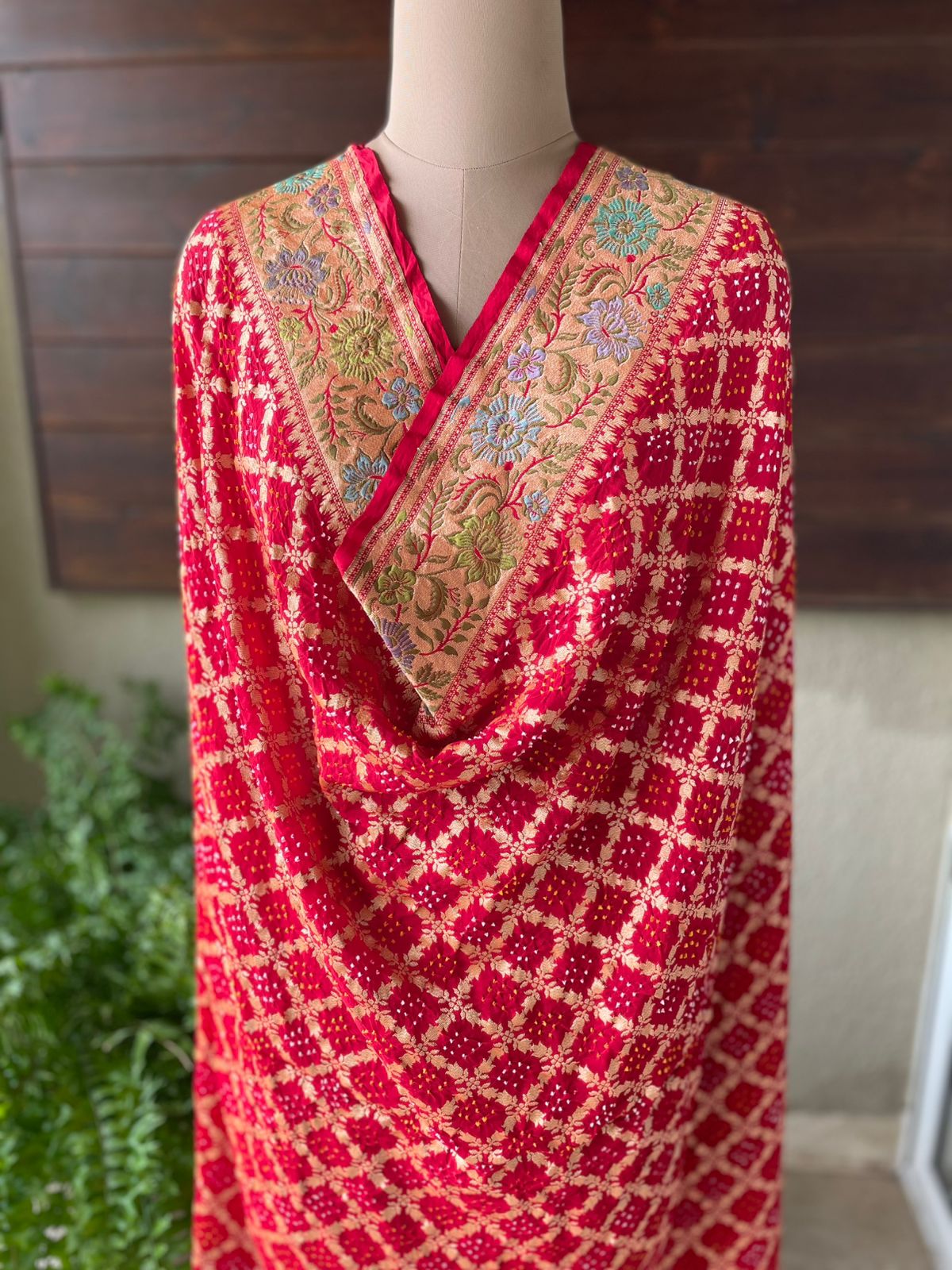 Adrika - Celestial Meenakari Motif Dupatta
