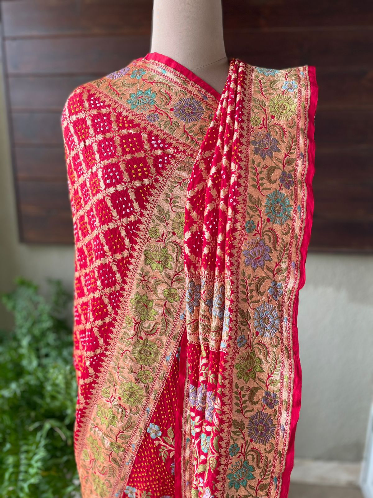 Adrika - Celestial Meenakari Motif Dupatta