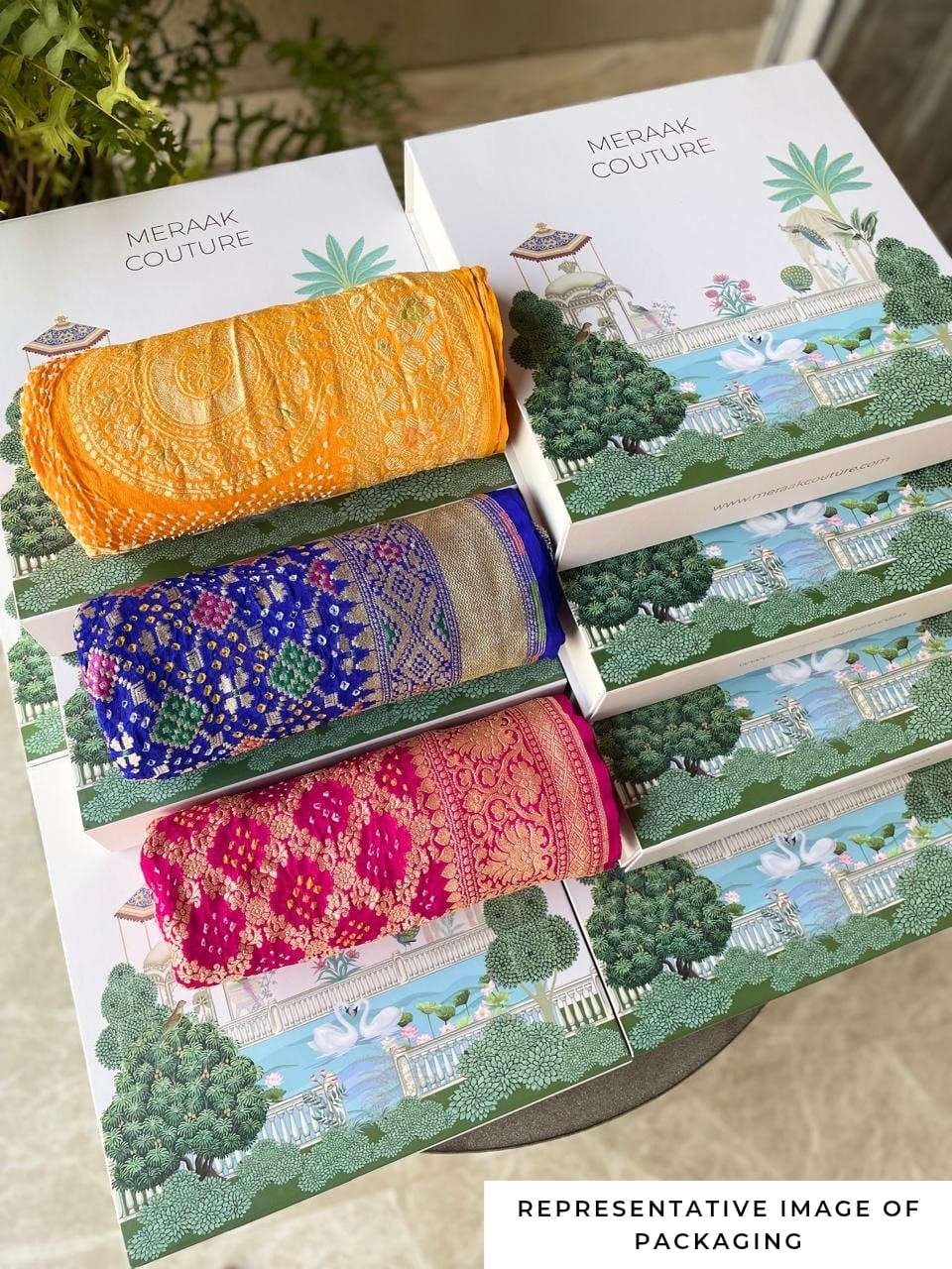 Hetvi - Pink & Peach Meenakari Tilfi Saree