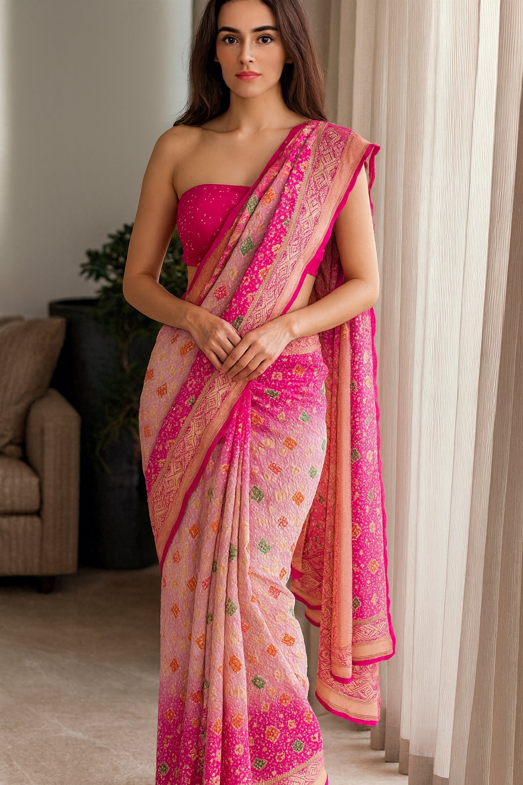 Aashita - One Who Is Full Of Hope Meenakari Saree