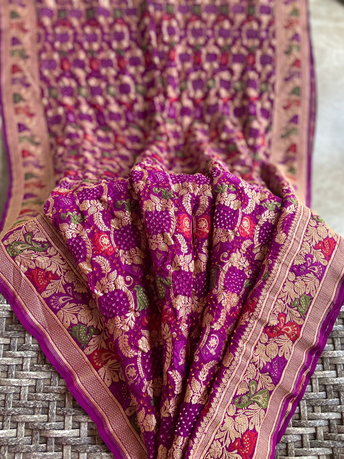 Sandhya - Twilight Meenakari Motif Saree