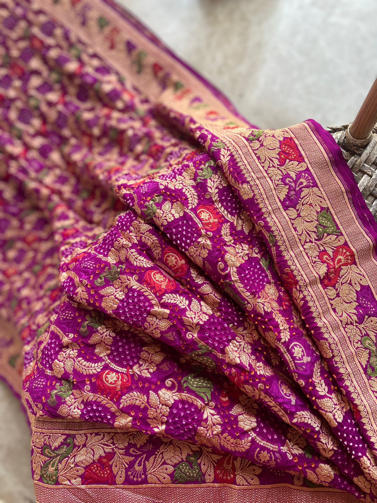 Sandhya - Twilight Meenakari Motif Saree
