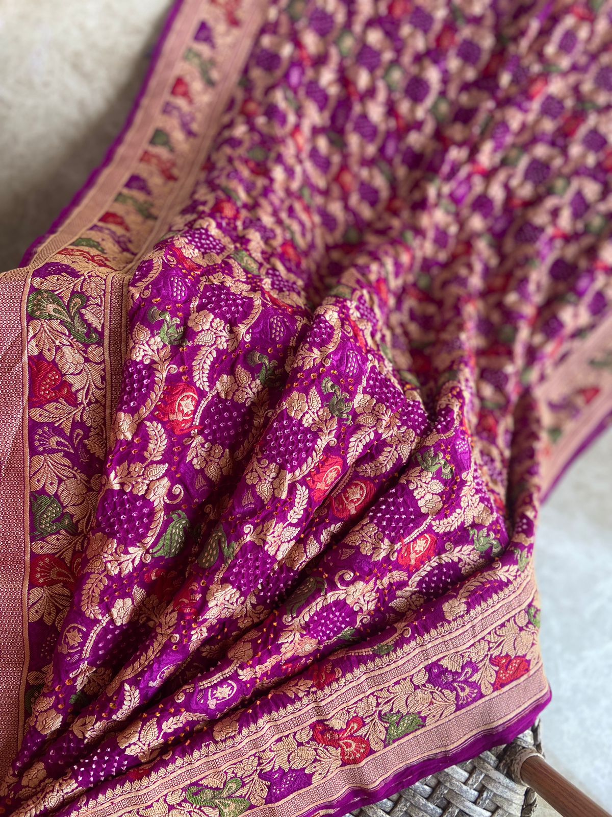 Sandhya - Twilight Meenakari Motif Saree