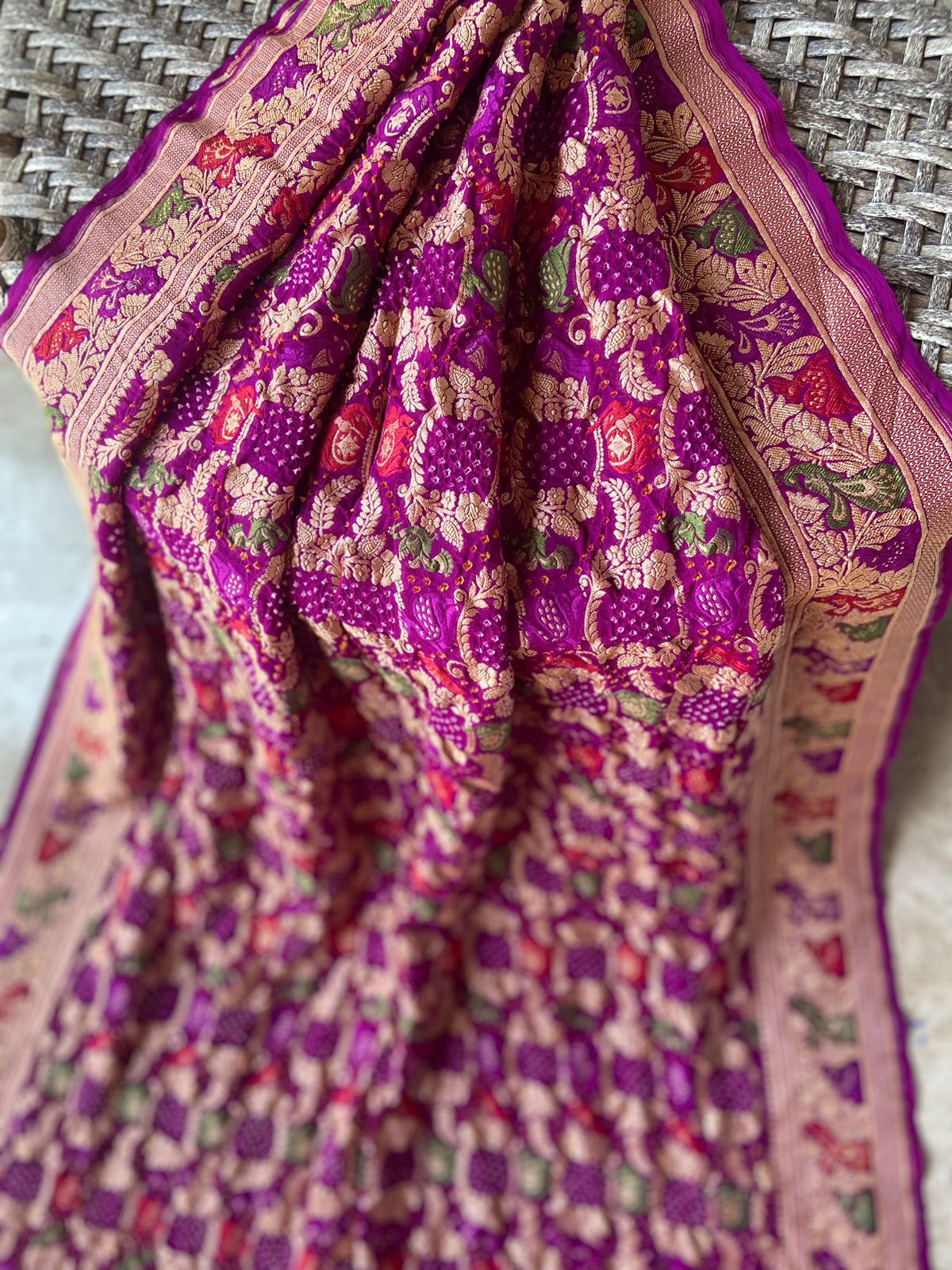 Sandhya - Twilight Meenakari Motif Saree