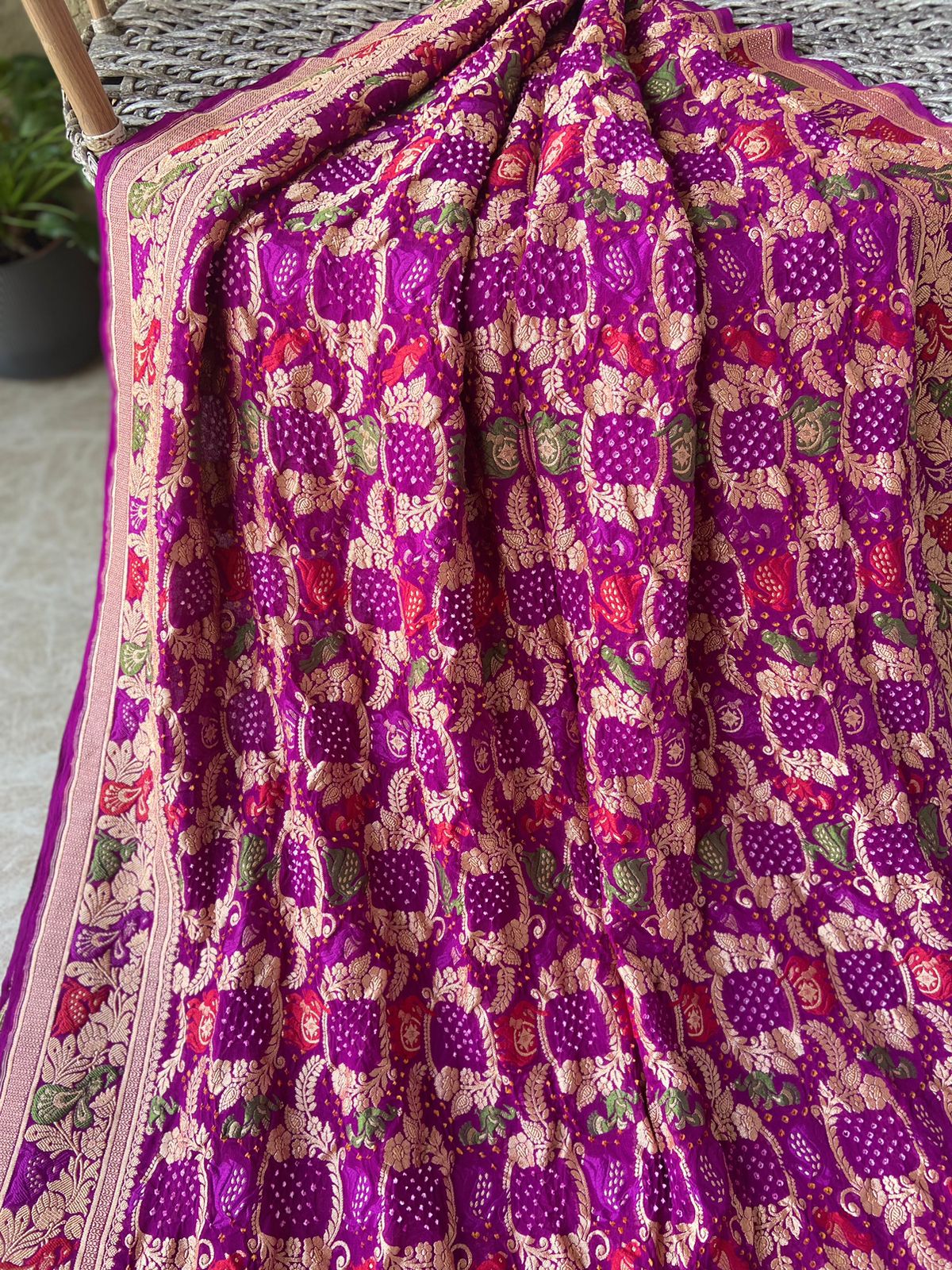 Sandhya - Twilight Meenakari Motif Saree