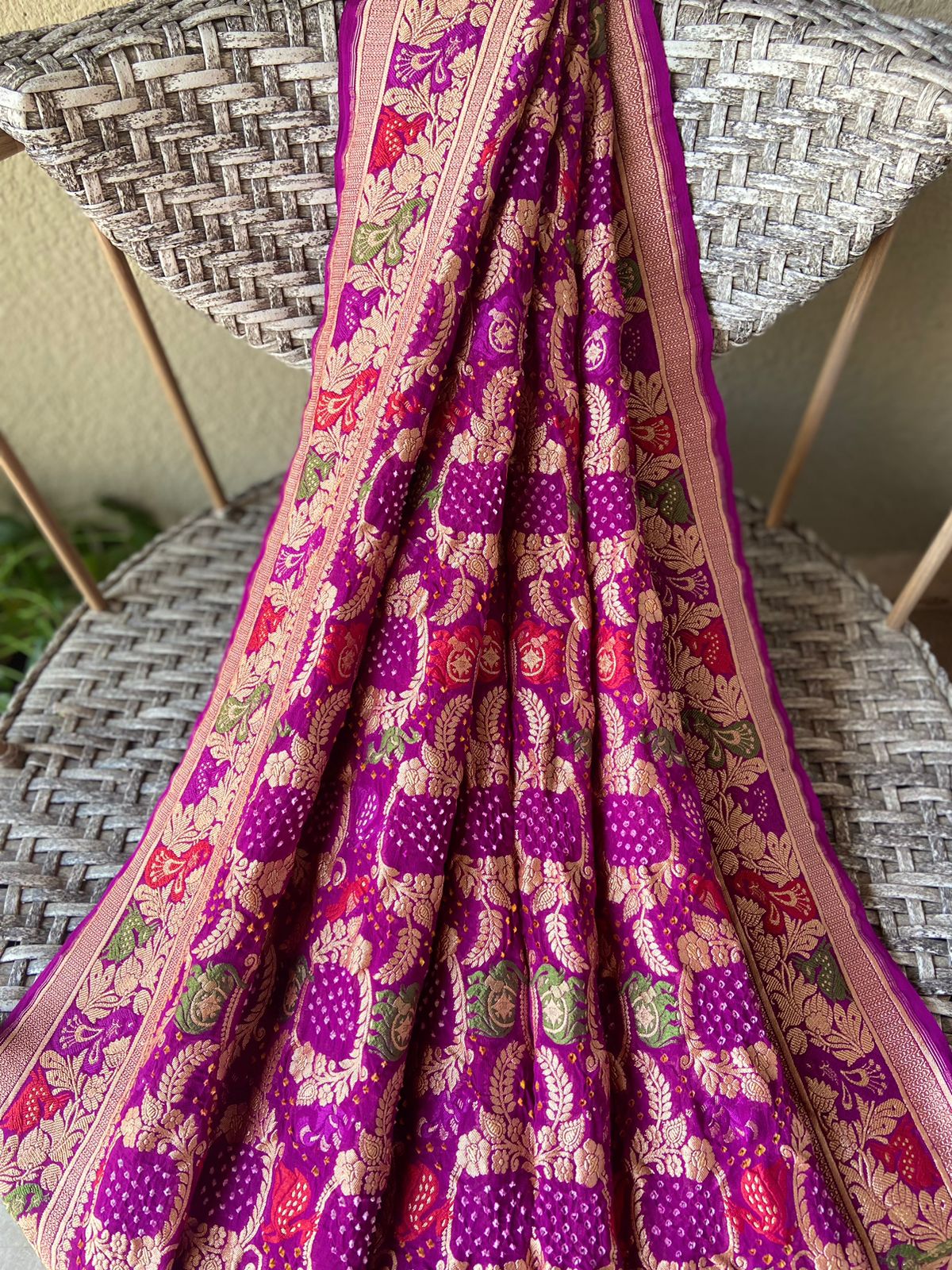 Sandhya - Twilight Meenakari Motif Saree