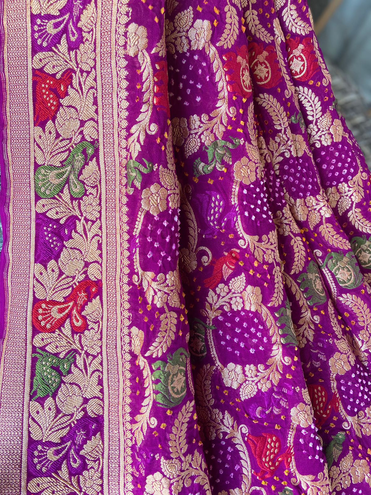 Sandhya - Twilight Meenakari Motif Saree