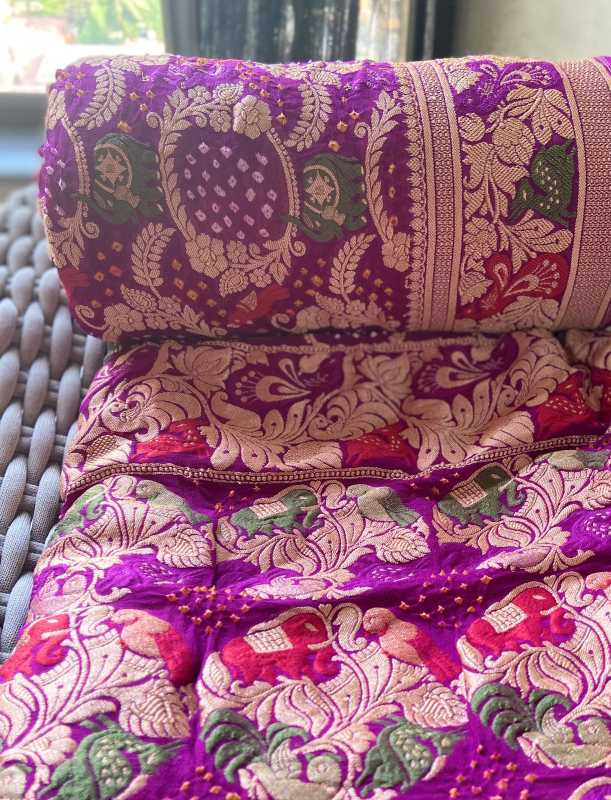 Sandhya - Twilight Meenakari Motif Saree