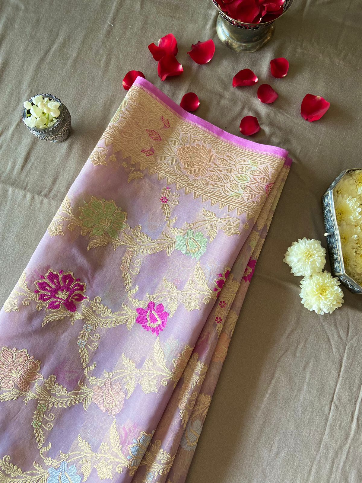 Kamya - Wishful Desires Banarasi Organza Silk Saree