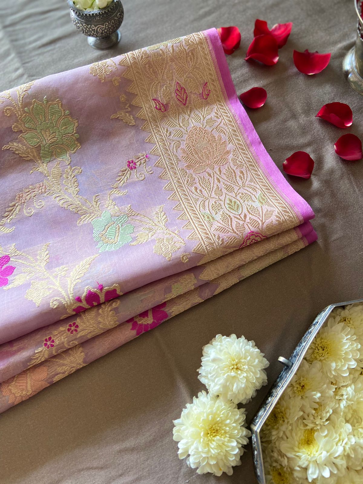 Kamya - Wishful Desires Banarasi Organza Silk Saree