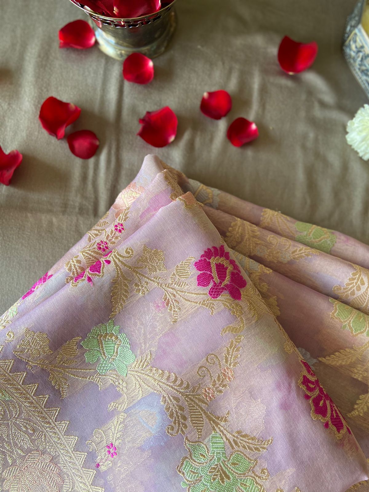 Kamya - Wishful Desires Banarasi Organza Silk Saree