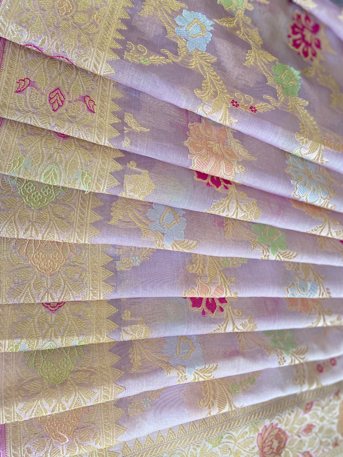 Kamya - Wishful Desires Banarasi Organza Silk Saree