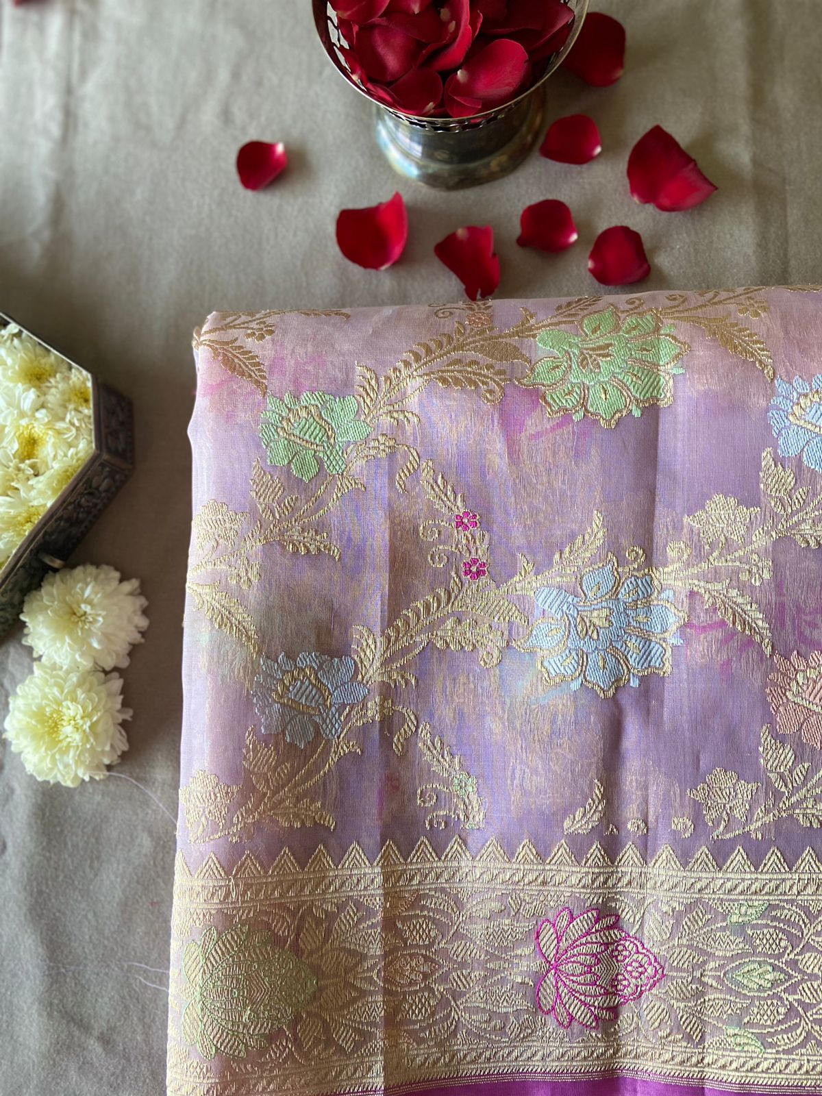 Kamya - Wishful Desires Banarasi Organza Silk Saree