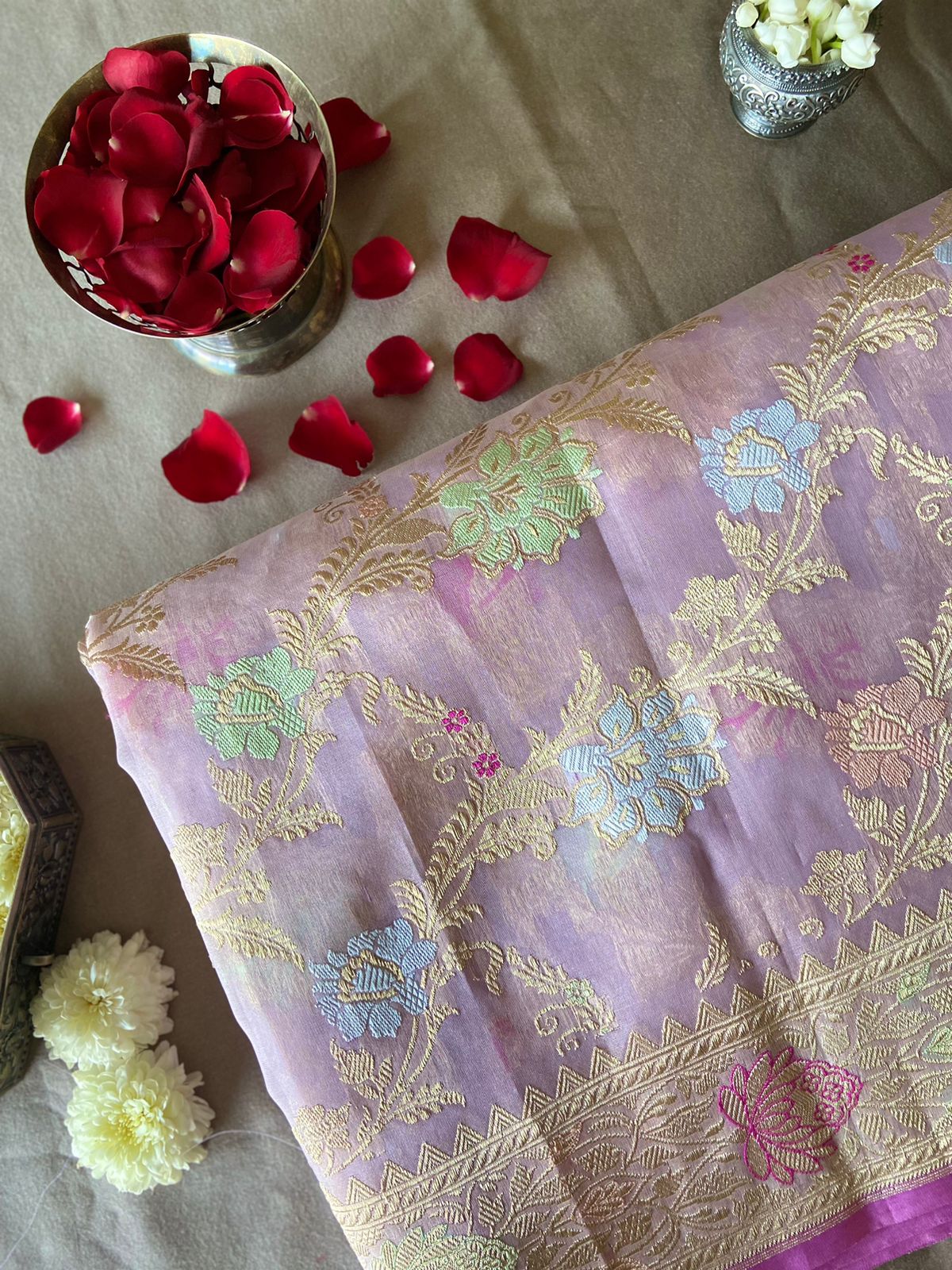 Kamya - Wishful Desires Banarasi Organza Silk Saree