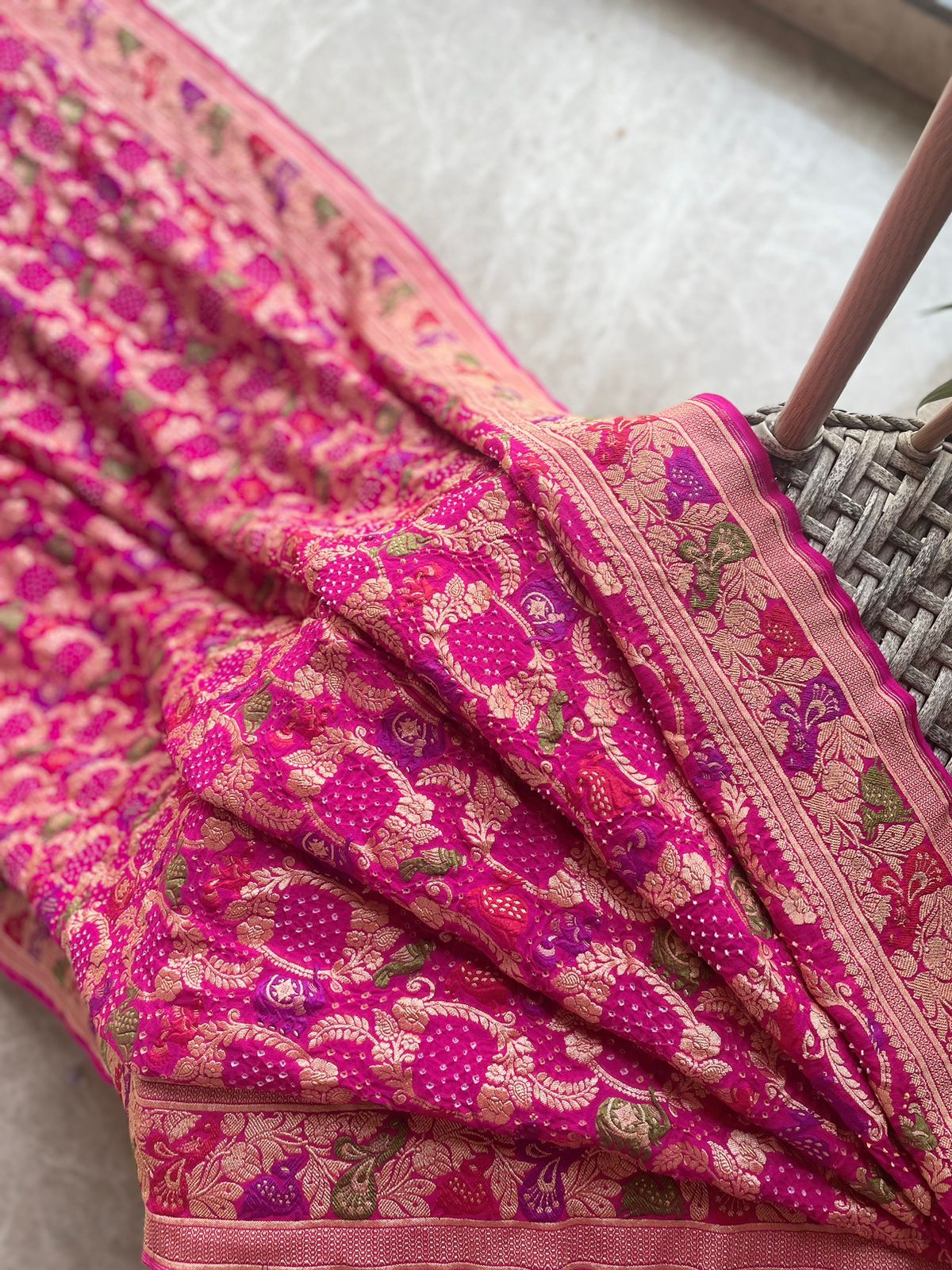 Apeksha - Hope Meenakari Motif Saree