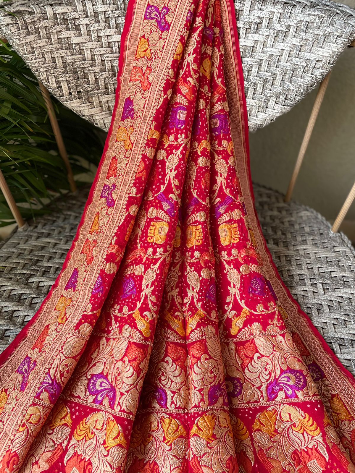 Amita - Unmeasurable Meenakari Motif Dupatta