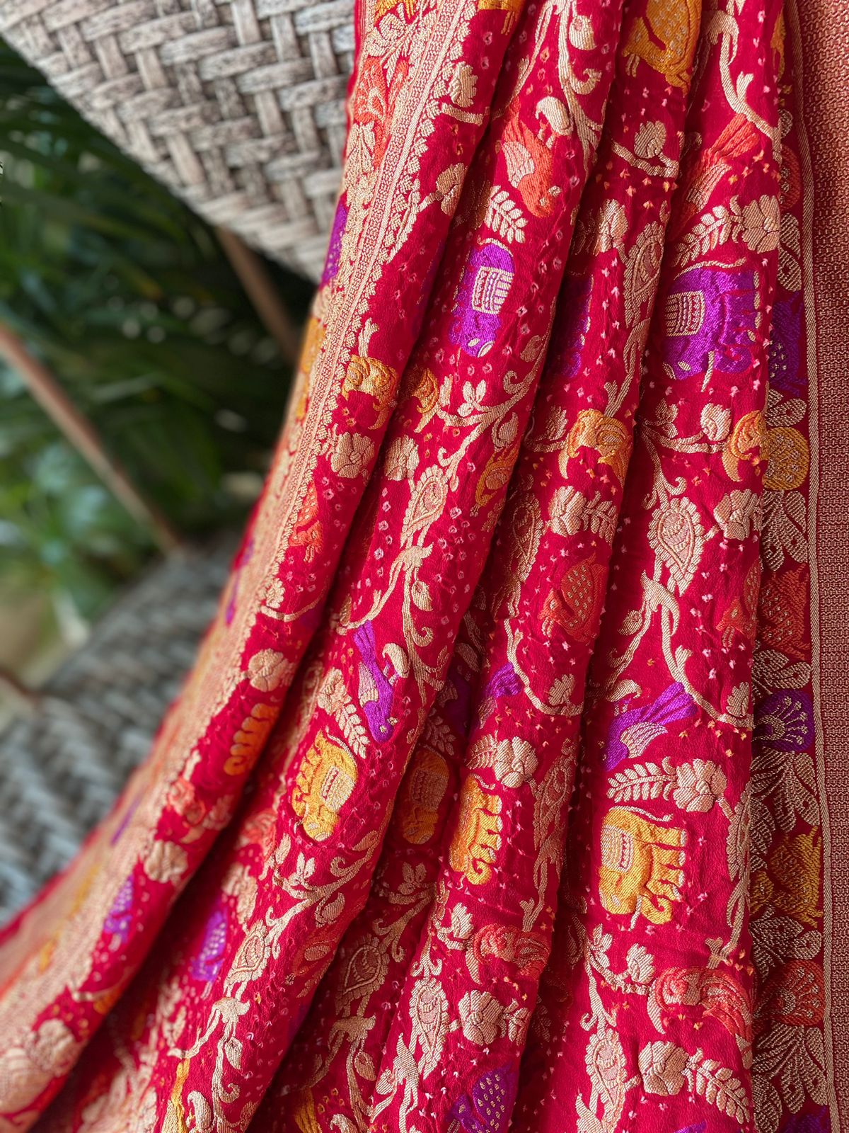 Amita - Unmeasurable Meenakari Motif Dupatta