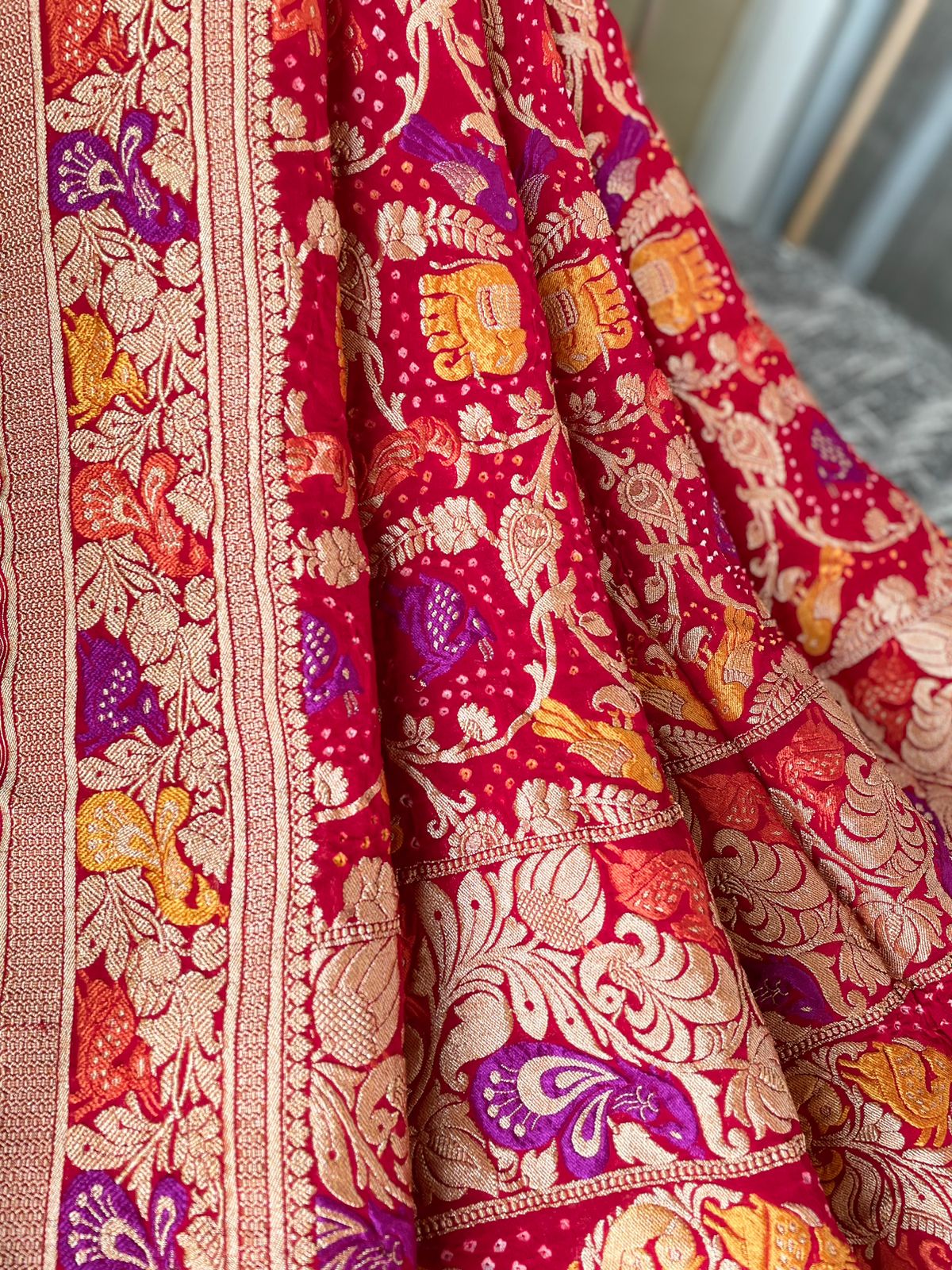 Amita - Unmeasurable Meenakari Motif Dupatta