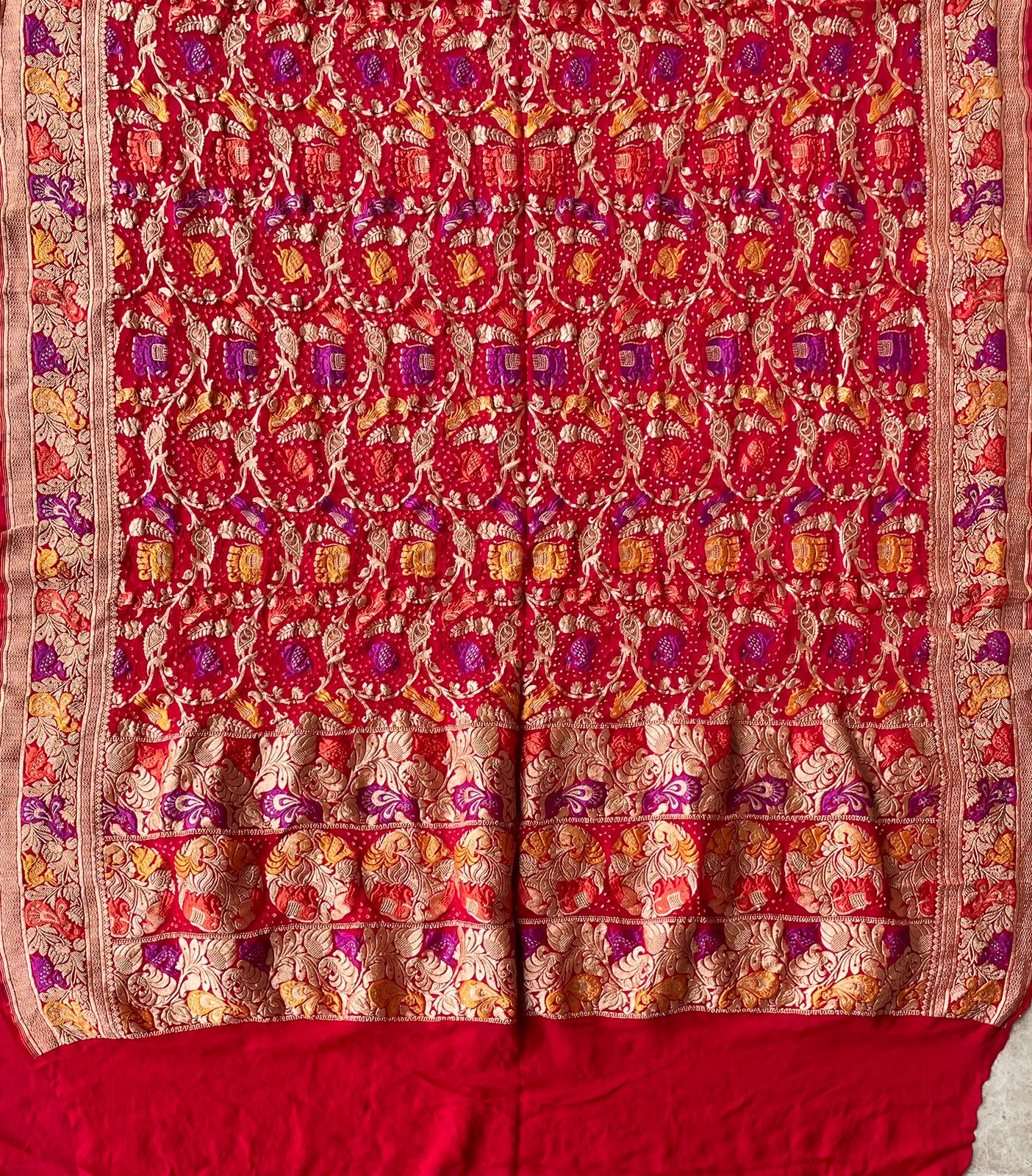 Amita - Unmeasurable Meenakari Motif Dupatta