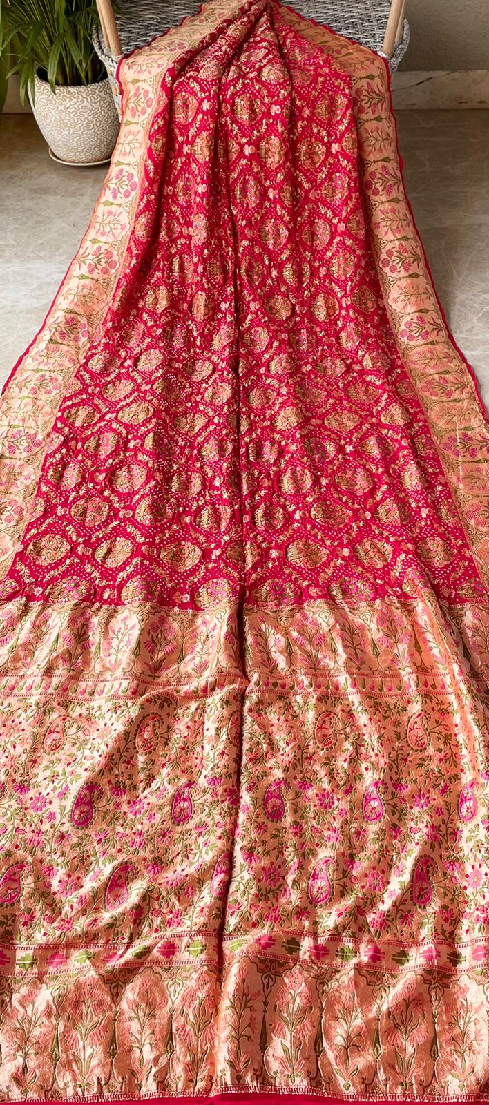 Mitali - Bond Between Friendship Meenakari Motif Saree
