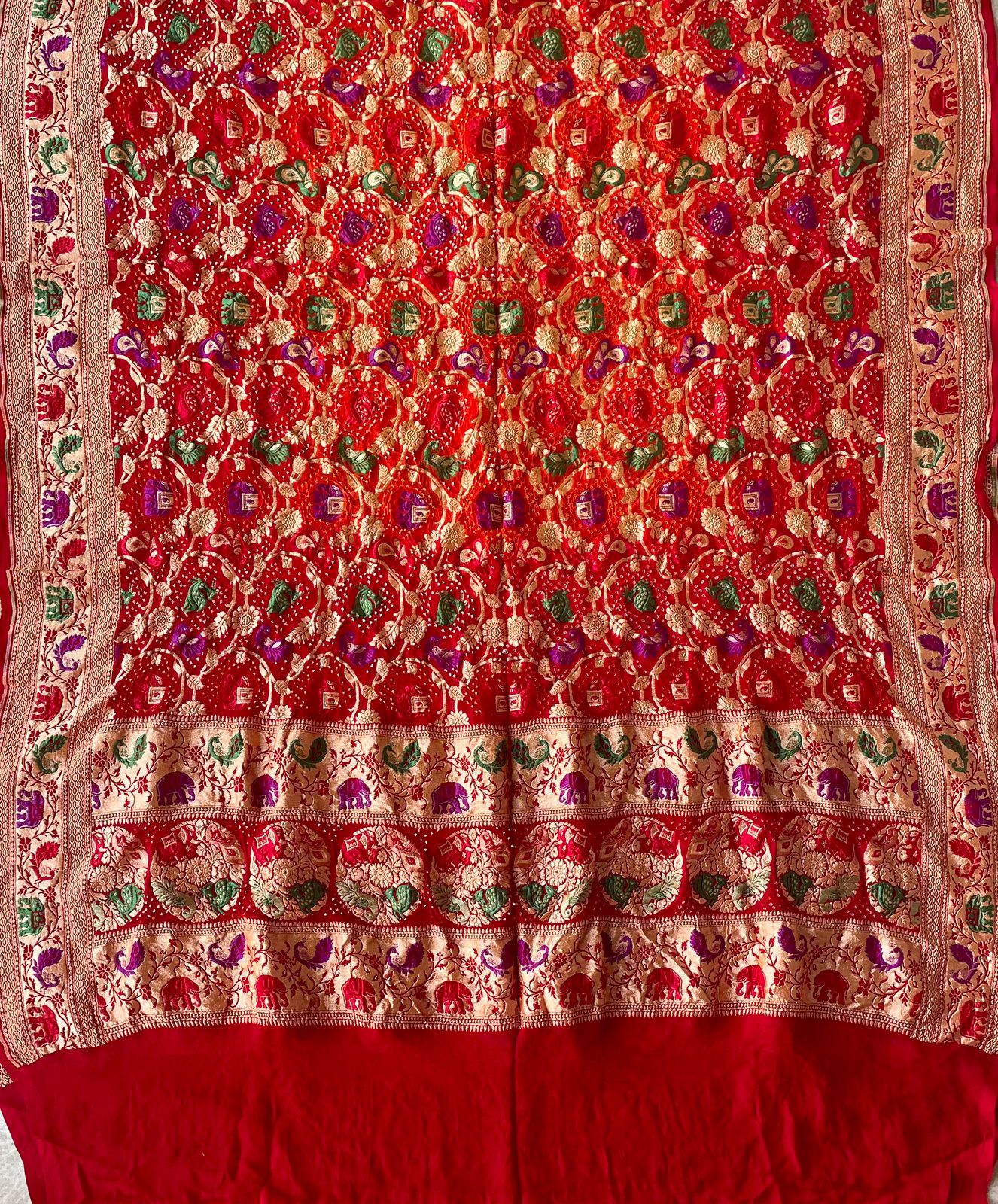 Anvika - The Definition Of Beauty Meenakari Motif Dupatta