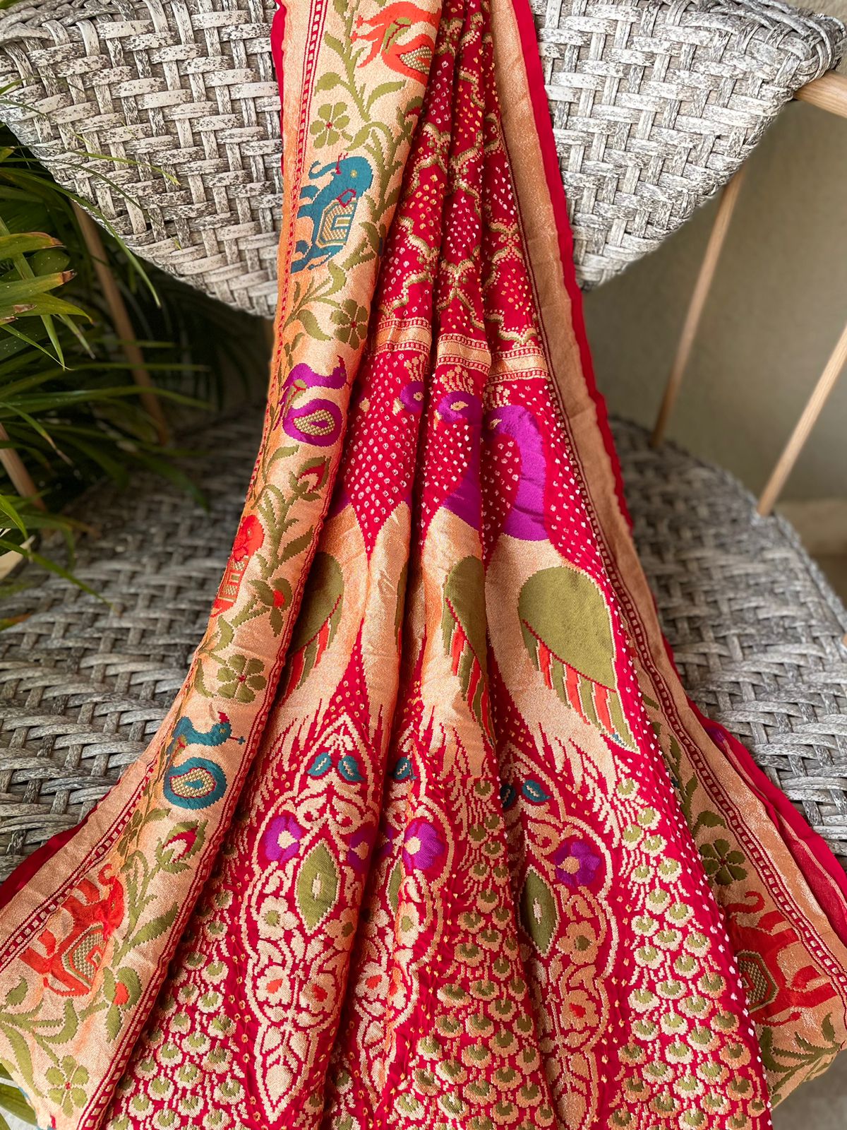 Ananya - Unique Meenakari Motif Dupatta