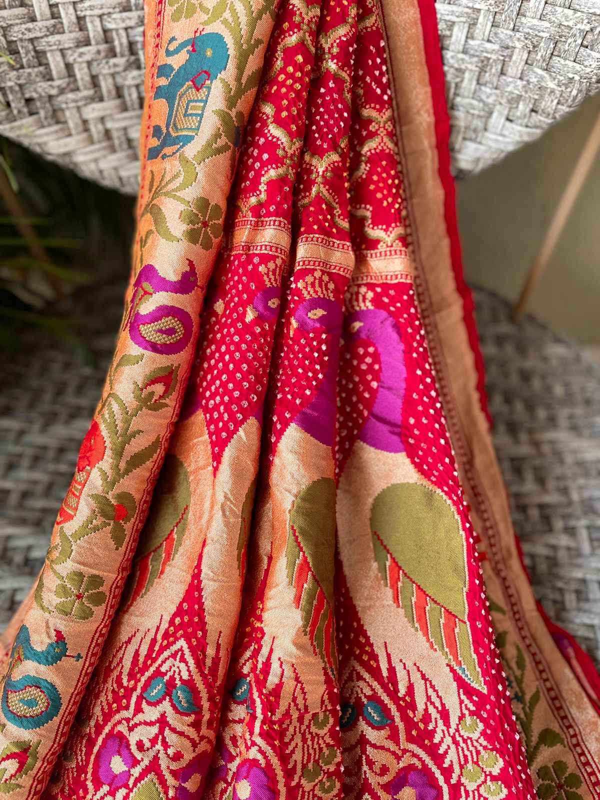 Ananya - Unique Meenakari Motif Dupatta