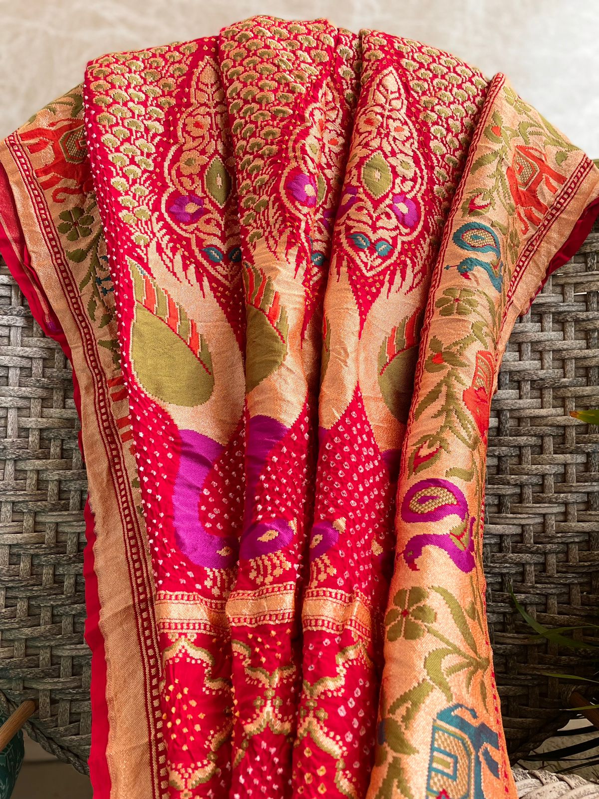 Ananya - Unique Meenakari Motif Dupatta