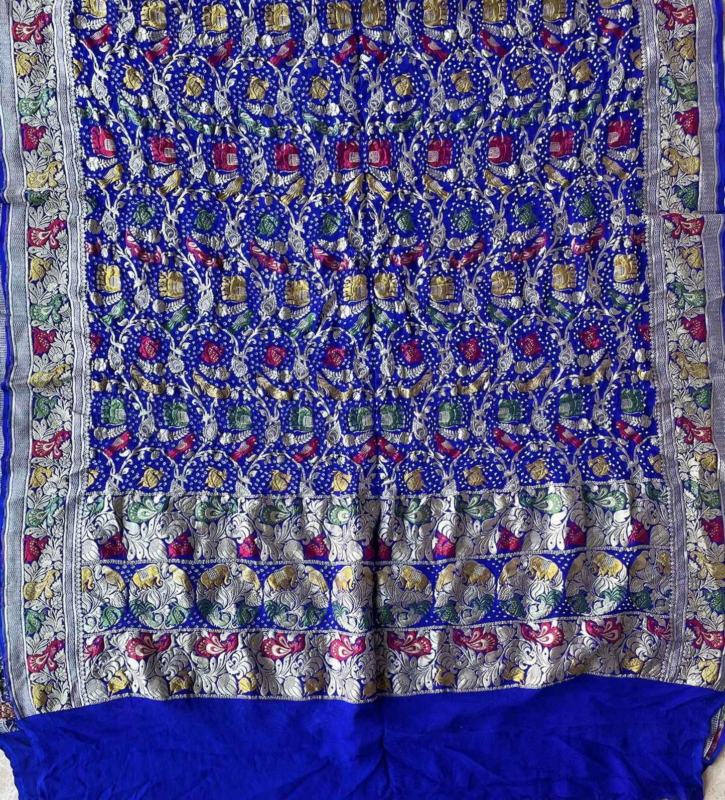 Nishka - The Golden Light Meenakari Motif Dupatta