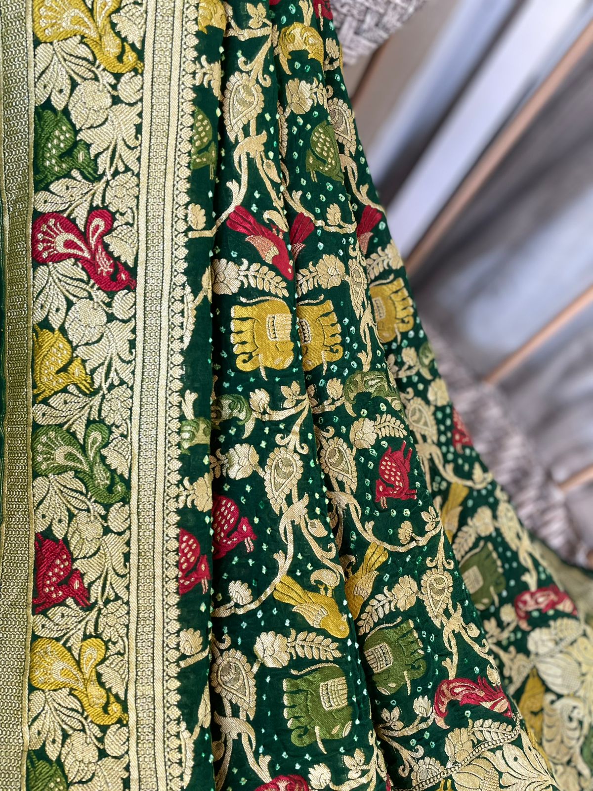 Vaidehi - Goddess Sita Meenakari Motif Dupatta